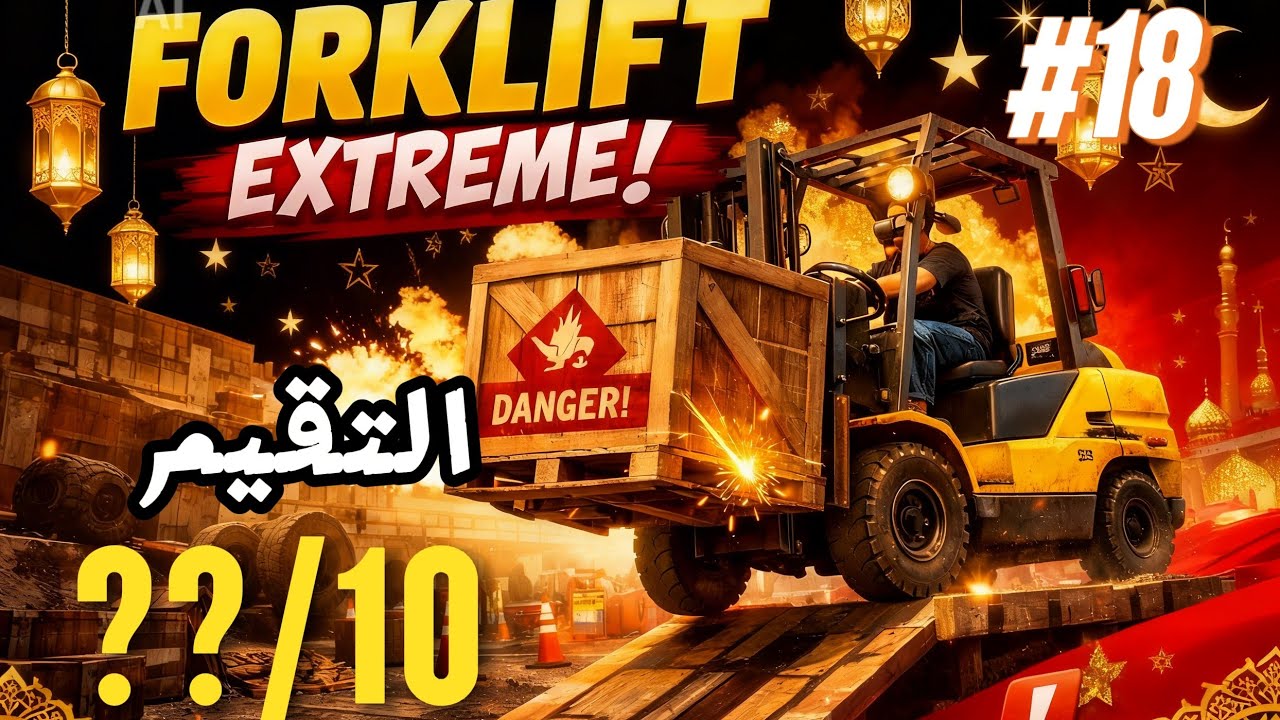 Jeux Forklift extreme اللعبة رقم 18 من سلسلة 30 يوم 30 لعبة مختلفة/ التقيم 🔥🔥🔥