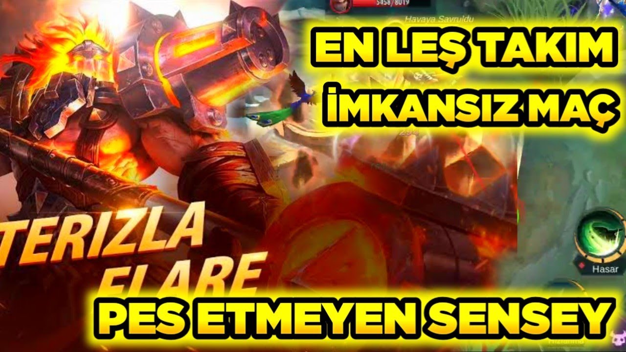 YUH BE! BÖYLE LEŞ TAKIM İLE İMKÂNSIZI BAŞARMAYA ÇALIŞMAK BUFFLU TERİZLA Mobile Legends