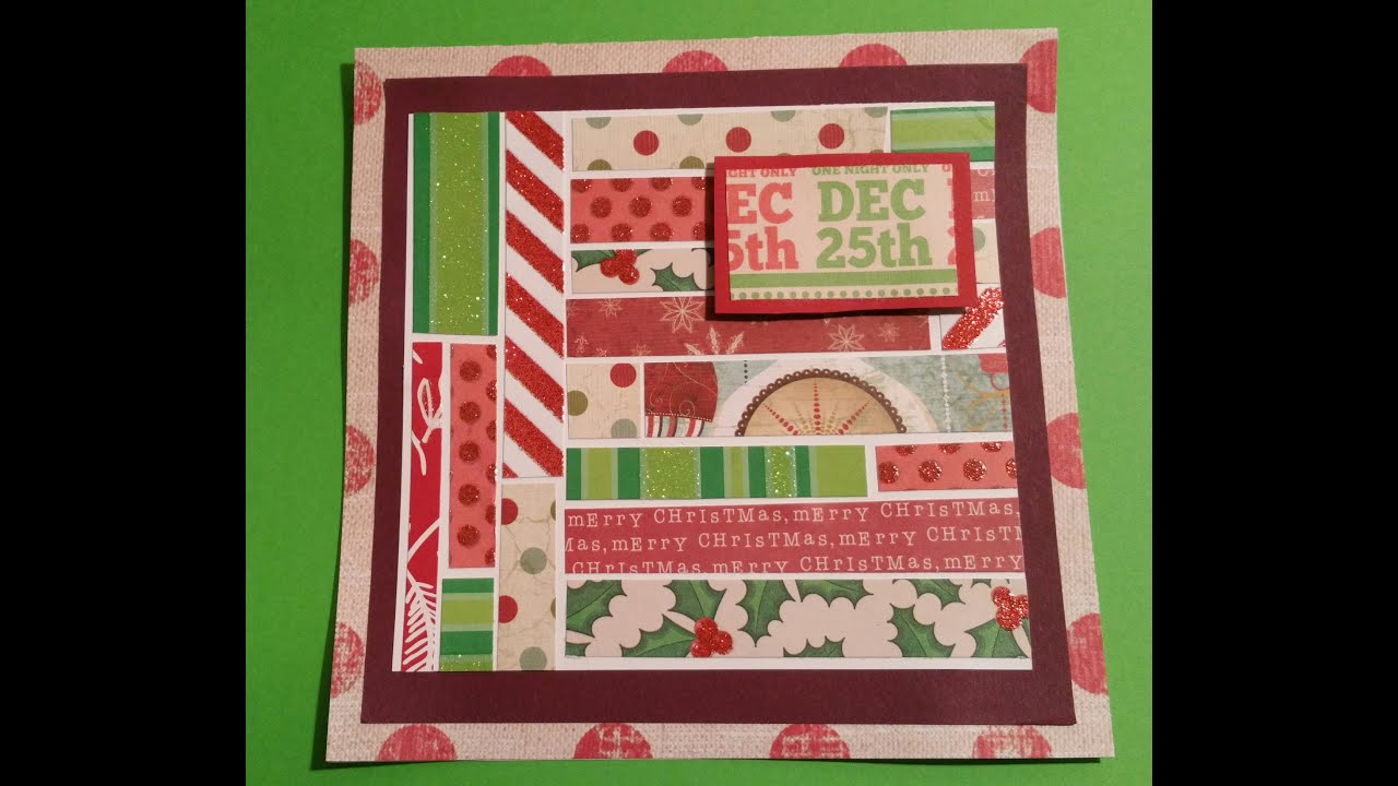 Christmas Card Tutorial Using Scraps