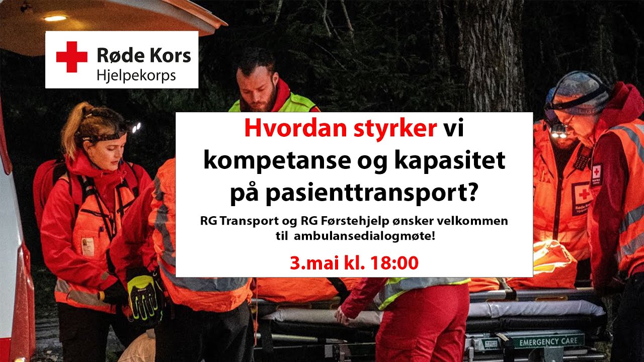 Webinar: Hvordan styrker vi kompetanse og kapasitet på pasienttransport? 