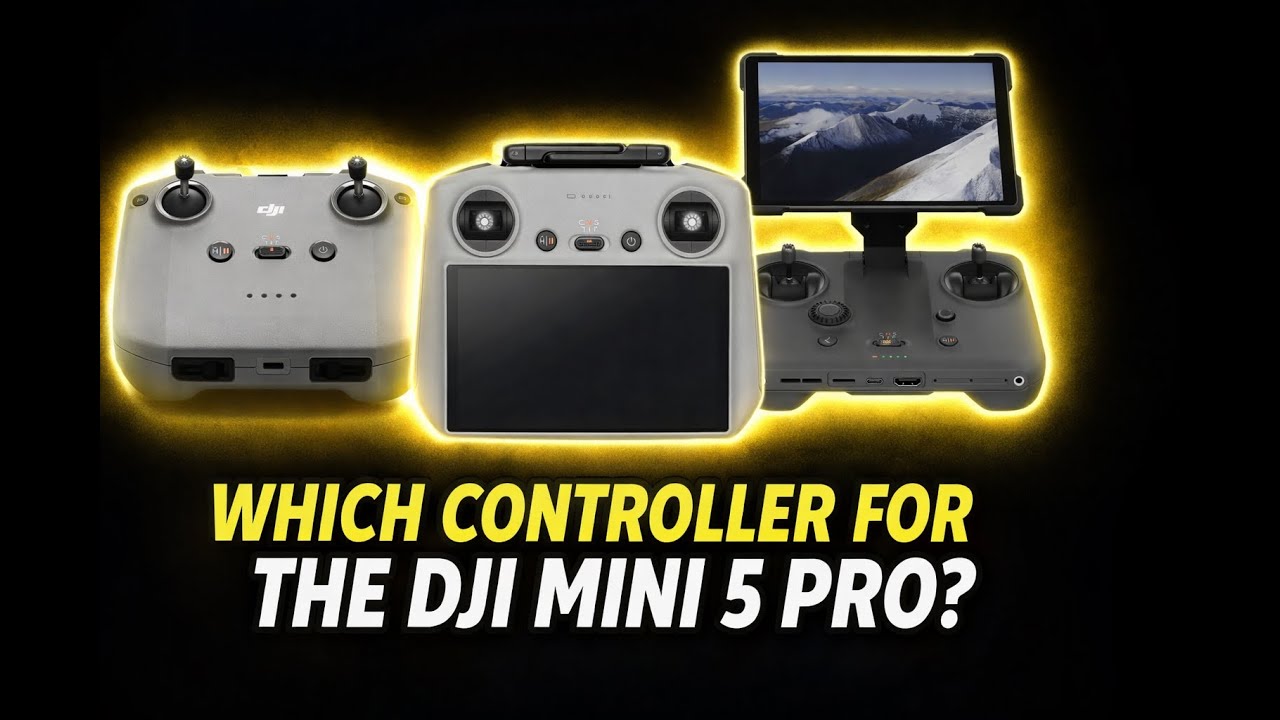 DJI Mini 5 Pro Controllers Compared! | RC N3 vs RC2 vs RC Pro 2 — Which Should You Choose?