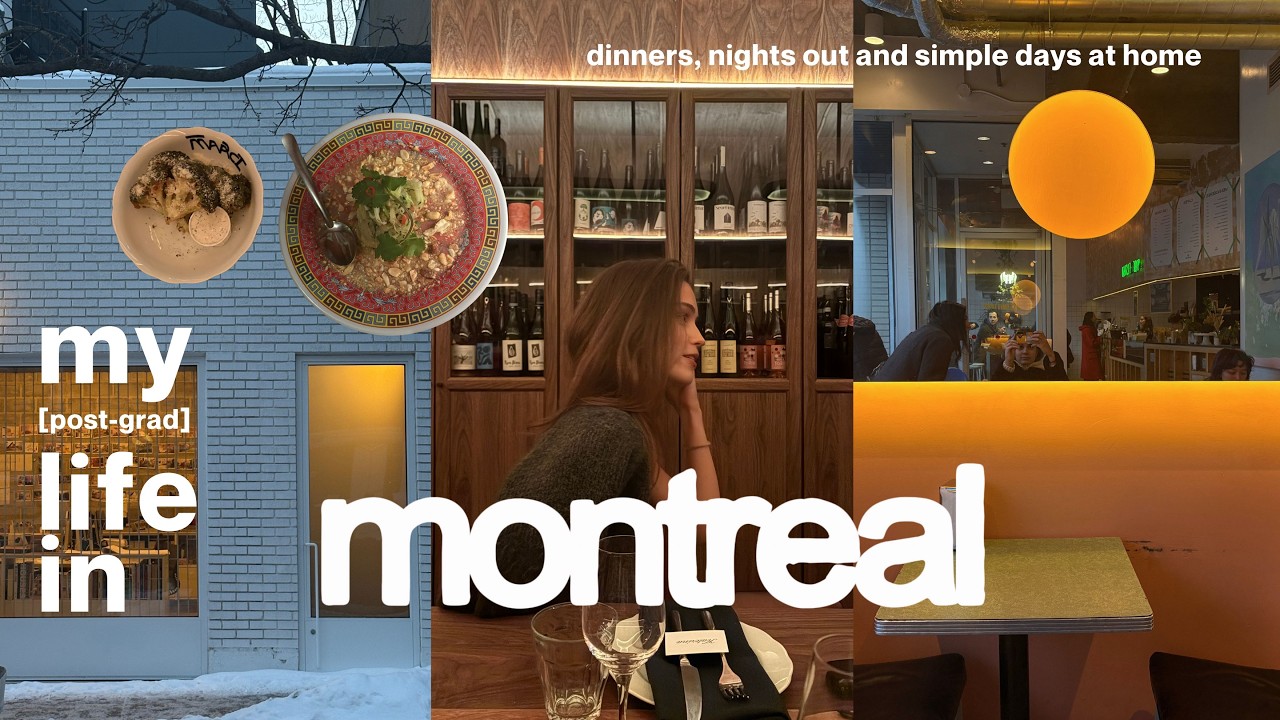 life in montreal ep 2 - february: fun dinners, cafes and chill wfh days ⭒