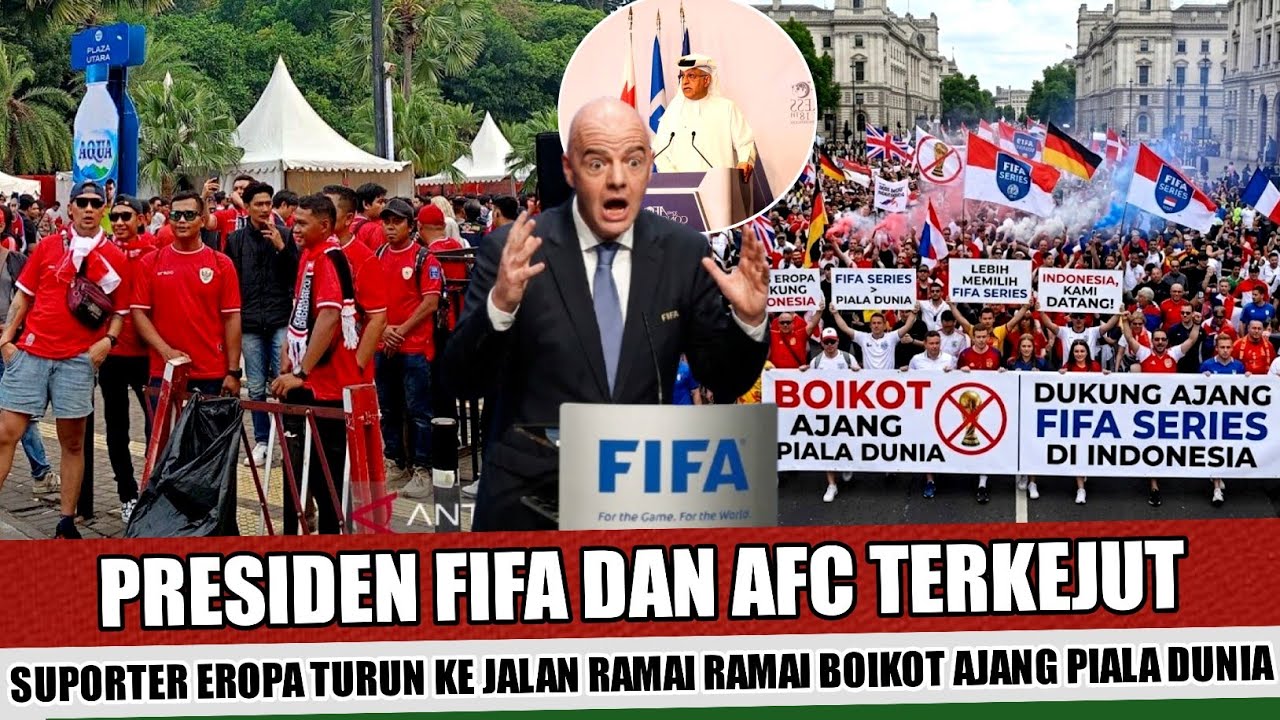 PRESIDEN FIFA TERKEJUT~PARA SUPORTER EROPA RAMAI RAMAI BOIKOT PIALA DUNIA DAN DUKUNG PIALA DUNIA