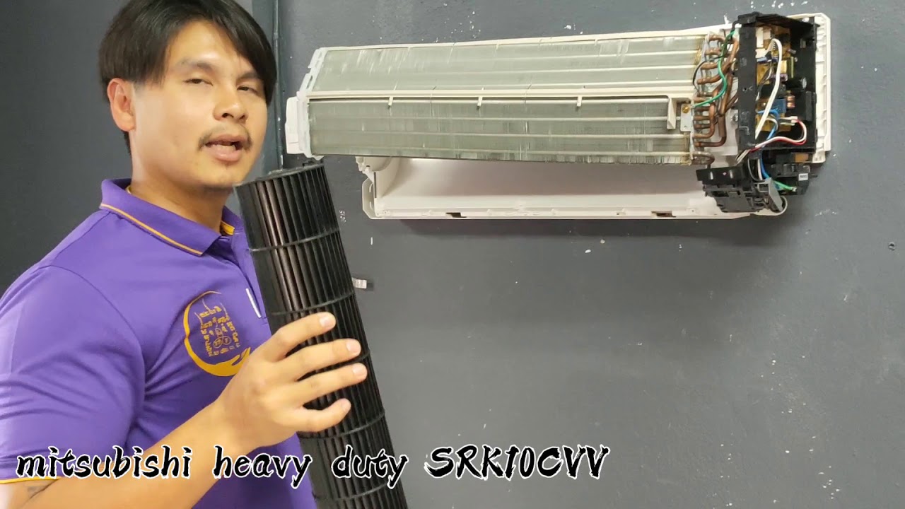 ใบพัดลมที่ว่าถอดยากจริงหรือไม่  mitsubishi heavy  duty srk10cvv  EP.1