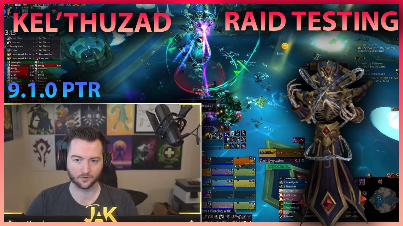 KEL'THUZAD RAID TESTING 9.1.0 PTR | Daily WoW Highlights #107 |