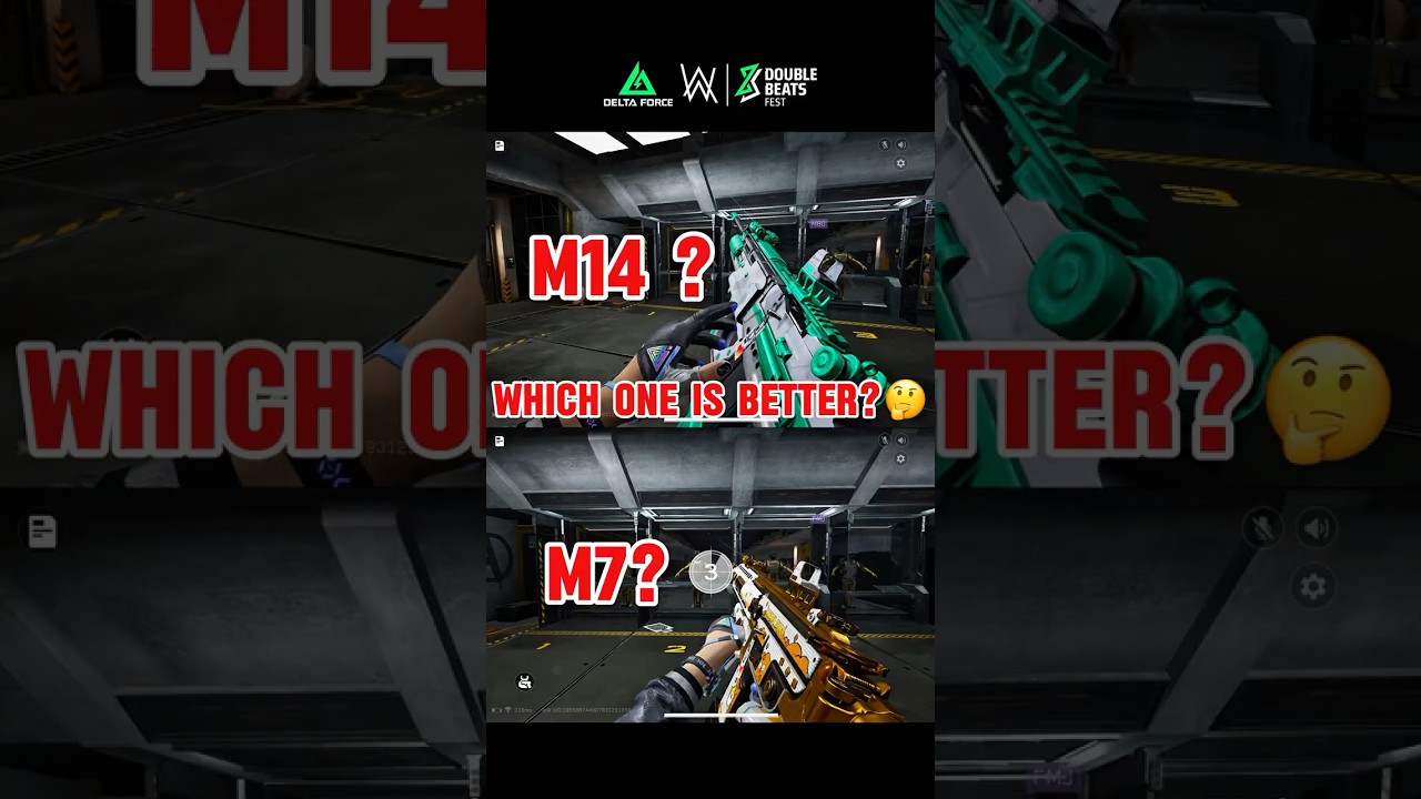 M7 or M14 which one is better? 🤔| Delta Force on console Rn #DeltaForce #DeltaForceGame #Shorts #Ad