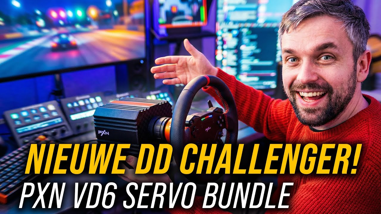 Direct Drive Simracing Wheels, Een nieuwe Challenger! | PXN VD6 Servo Bundle [Review]