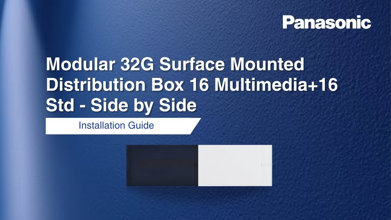 Modular 32G Surface Mounted Distribution Box 16 Multimedia+16 Std - Side by Side Installation Guide