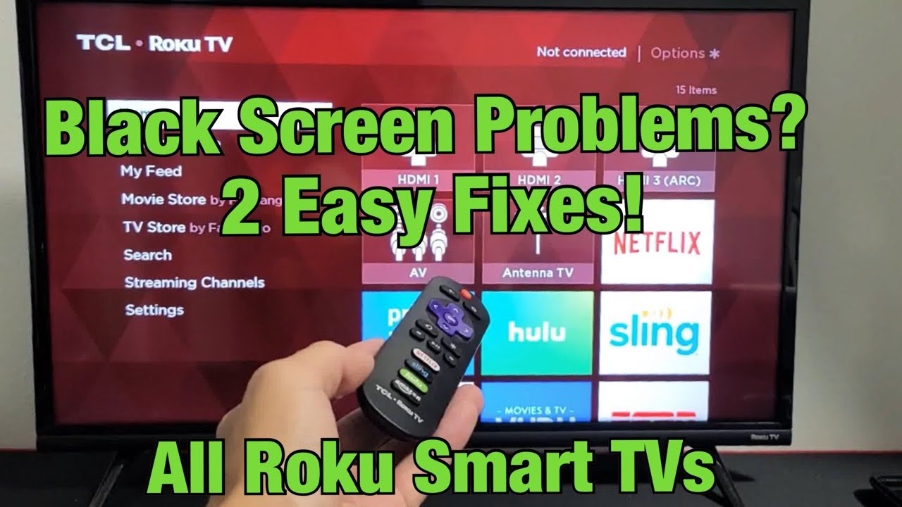 ВСЕ телевизоры ROKU: чёрный экран или мерцающий чёрный экран? РЕШЕНО! (2 решения)
