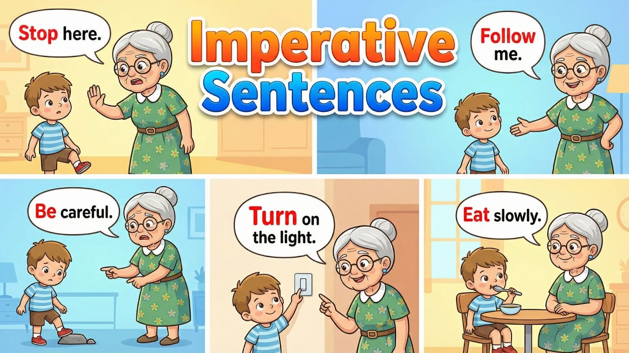 🚀 Boost Your English with Gentle Grandma Imperative Sentences 🌼