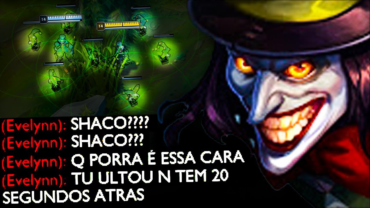 TOP 1 SHACO EXPLICA COMO JOGAR DE SHACO AP JUNGLE