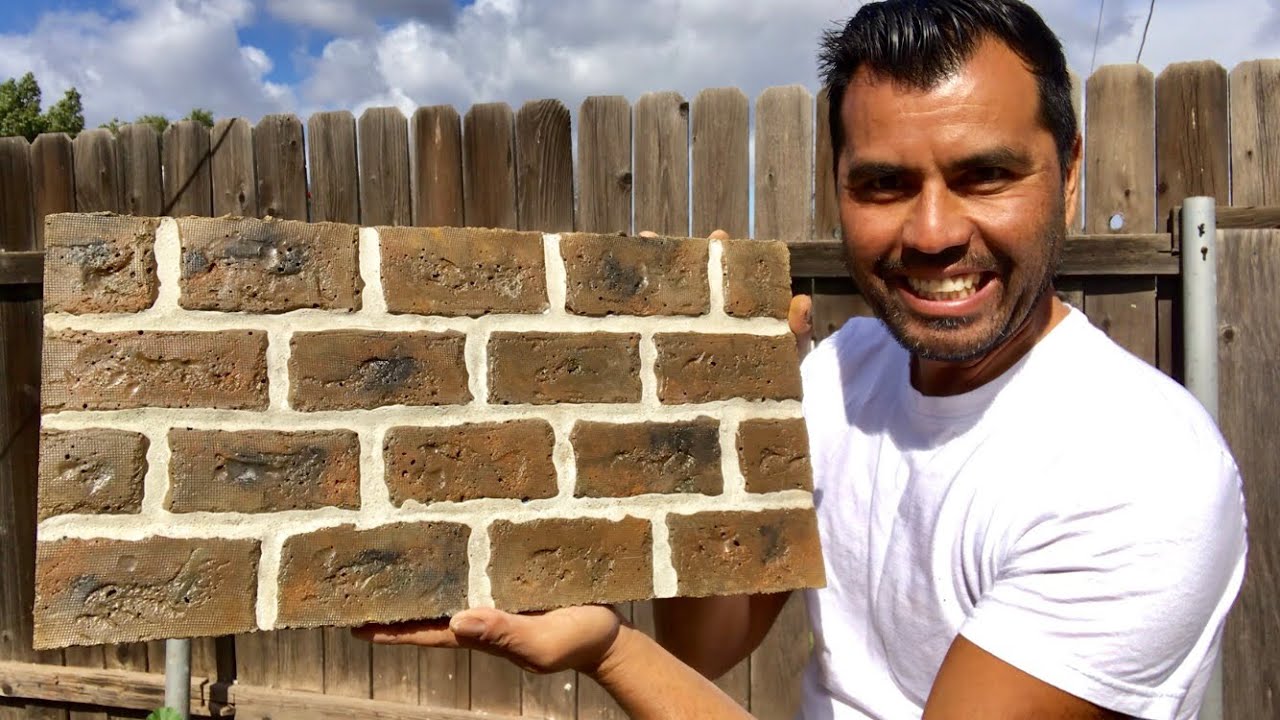 COMO HACER PANEL DE LADRILLO FALSO / MAKING  FAUX BRICK WALL PANELS