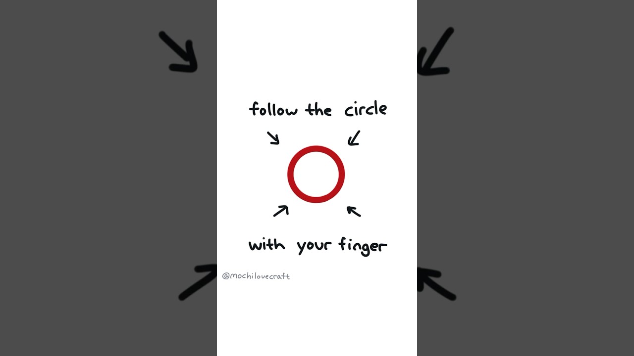 follow the circle ⭕️ with your finger!! #art #challenge #trend