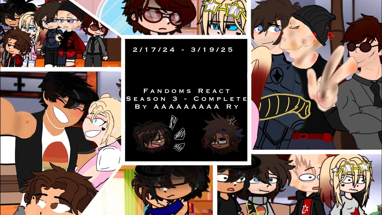 [ .5x ] Fandoms React Season 3 - Completed // By Ry