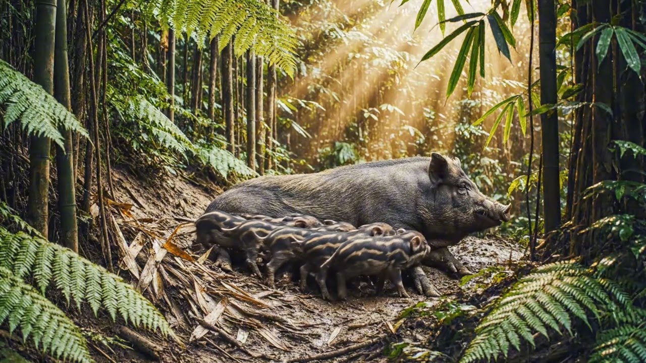 The Sow Broke Free and Gave Birth in the Forest – Bringing Her Home #FarmsteadLife