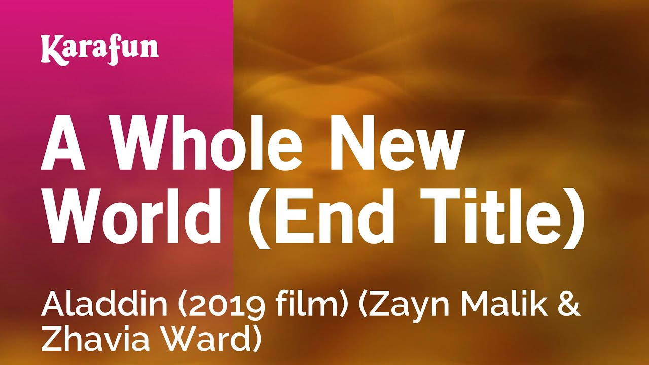 A Whole New World - Aladdin | Karaoke Version | KaraFun