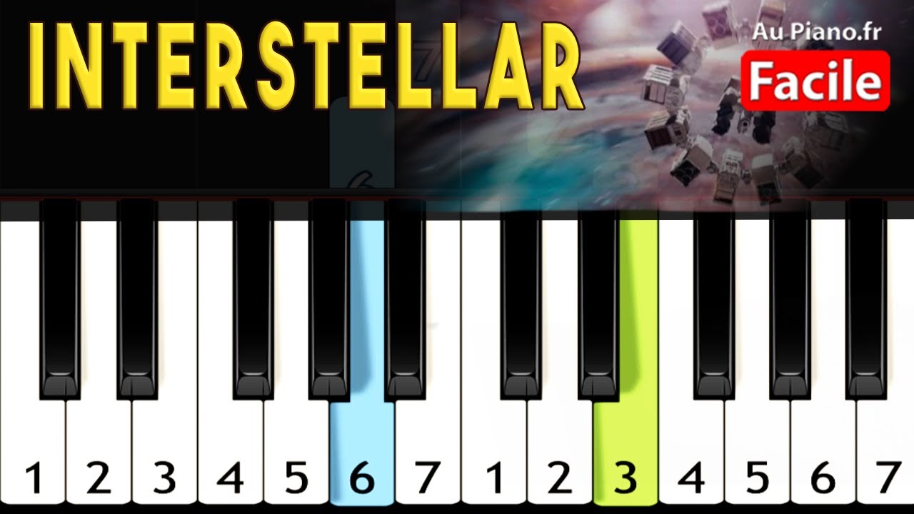Interstellar Tuto Piano FACILE - Hans Zimmer