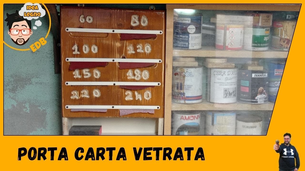 #Faidate Porta Carta Abrasiva Fai Da Te. Sandpaper Organizer DIY - Test Fresatrice Katsu 220V 710W