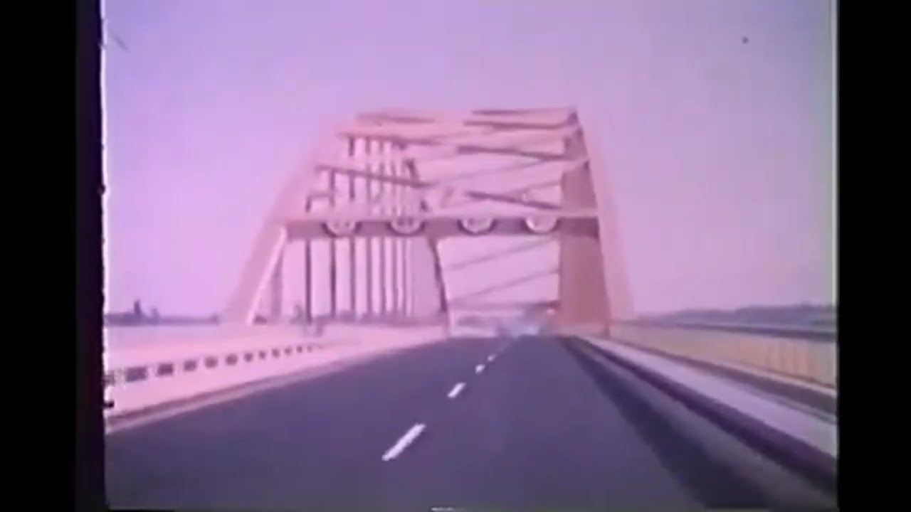Crossing the Port Mann Bridge 1964