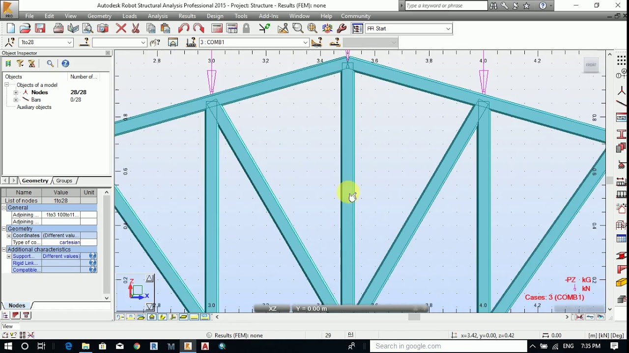 Robot Structure of Steel Design (Truss Design)