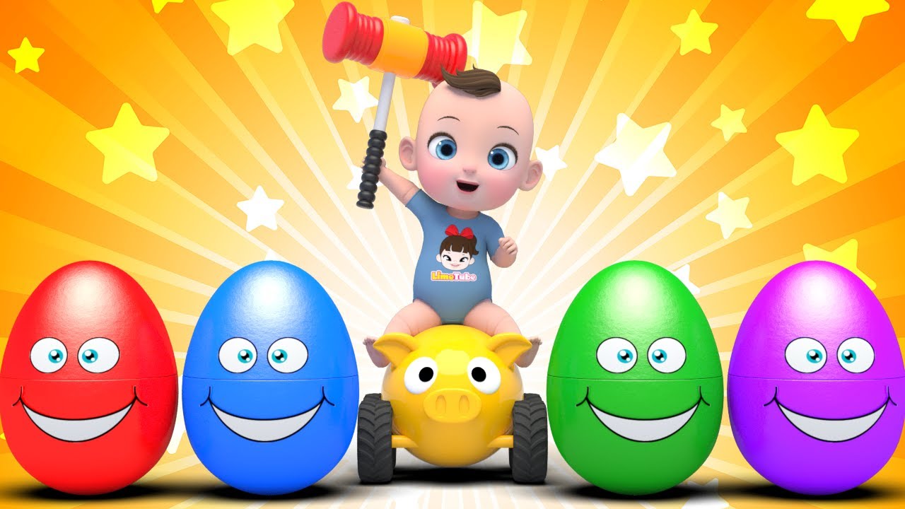 Color Suprise egg Finger Family música colorida Learn Sing A Song! Infantil Nursery Rhymes