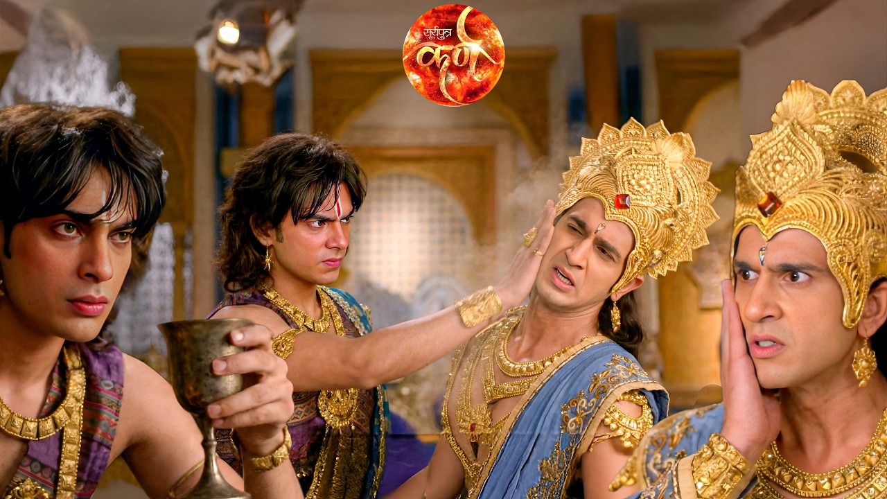 नशे में धुत साम्ब ने बलराम को जड़ दिया ज़ोरदार थप्पड़ || Suryaputra karn