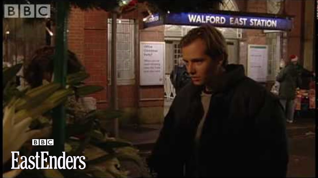 Jamie Mitchell hit by Martin Fowler's car - EastEnders - BBC drama