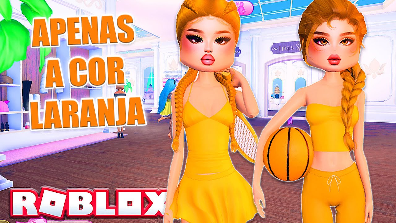 SÓ PODE LOOKS DE COR LARANJA NO DRESS TO IMPRESS - Roblox Vestir-se para Impressionar
