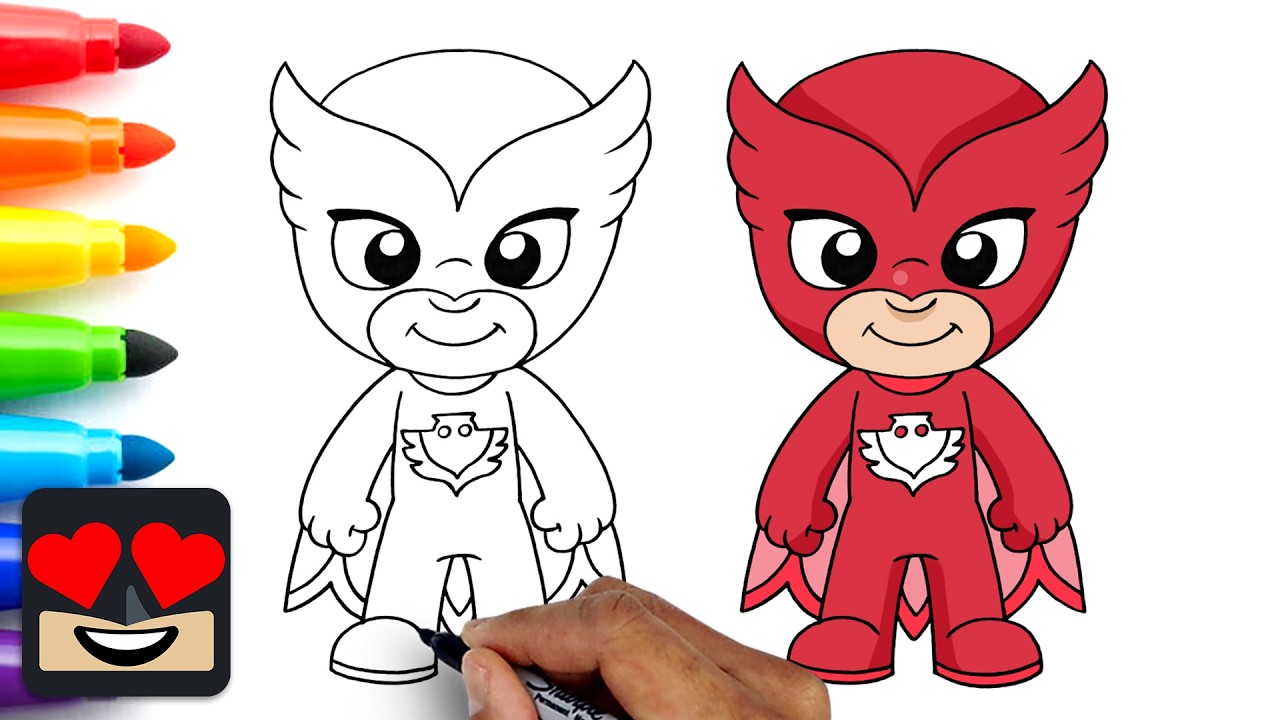 Как нарисовать Совушку | PJ Masks