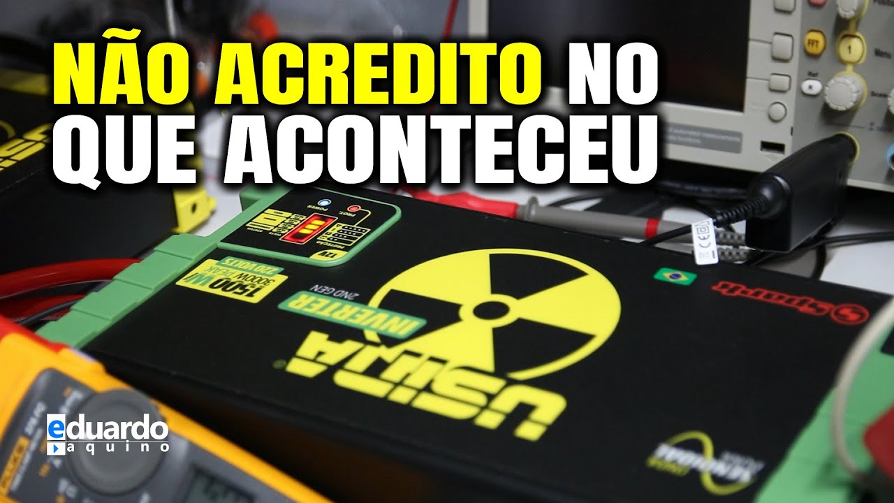 Inversor 1500W USINA Spark no Teste de FOGO, VEJA no que deu