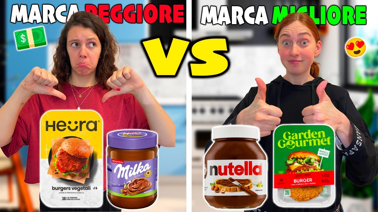 QUAL È LA MARCA MIGLIORE DEL SUPERMERCATO❓sfidiamo i prodotti 