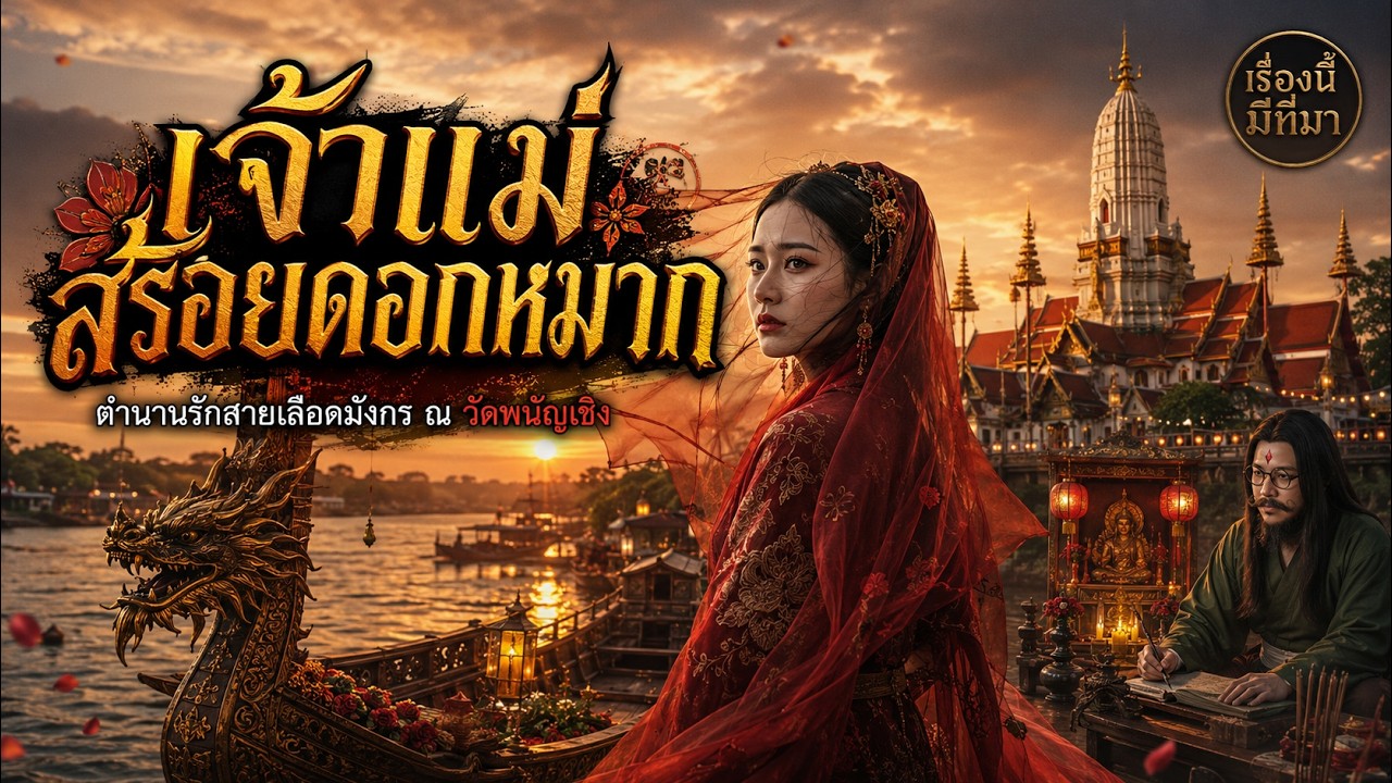 เจ้าแม่สร้อยดอกหมาก -ตำนานรักสาดเลือดมังกร ณ วัด พนัญเชิง l ตำนานนี้มีที่มา EP.79