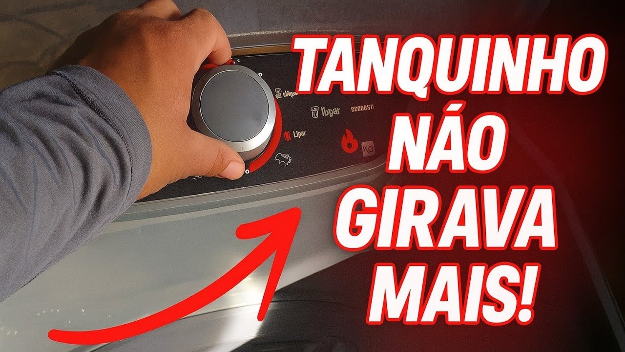 TANQUINHO NÃO GIRAVA MAIS! Descobri o defeito e consertei em casa