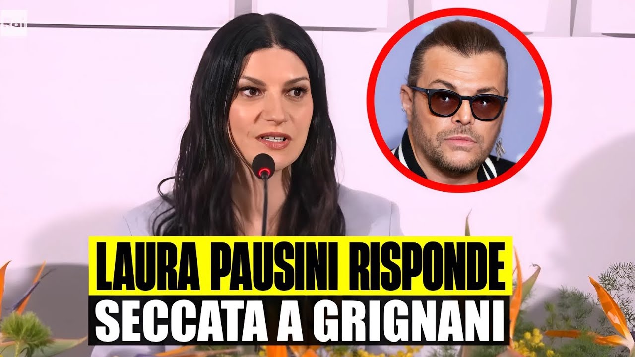SANREMO, LAURA PAUSINI RISPONDE SECCATA A GRIGNANI DURANTE LA CONFERENZA: 