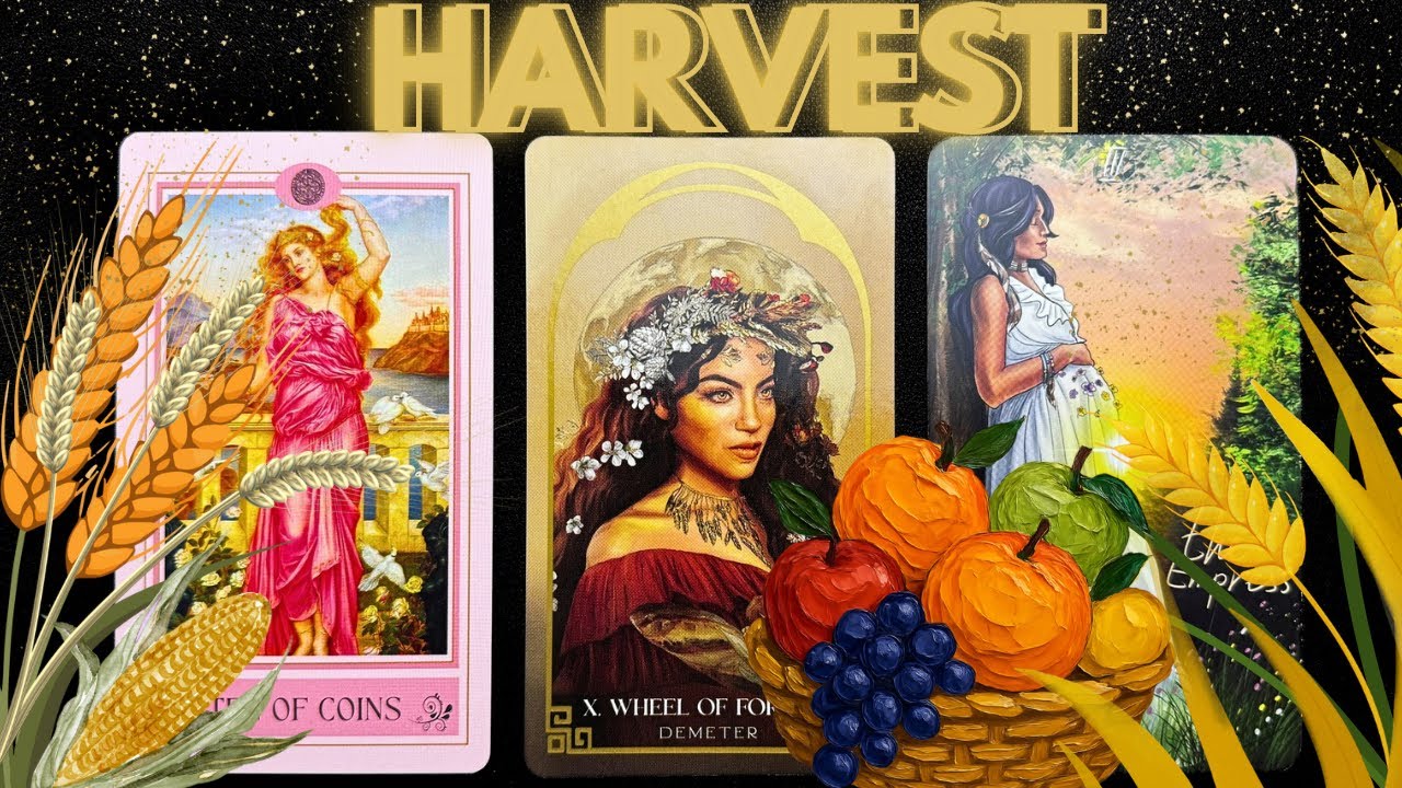 Pick a Card 🌽 You have garnered the favor of Demeter, your harvest awaits 🍏 🧺 