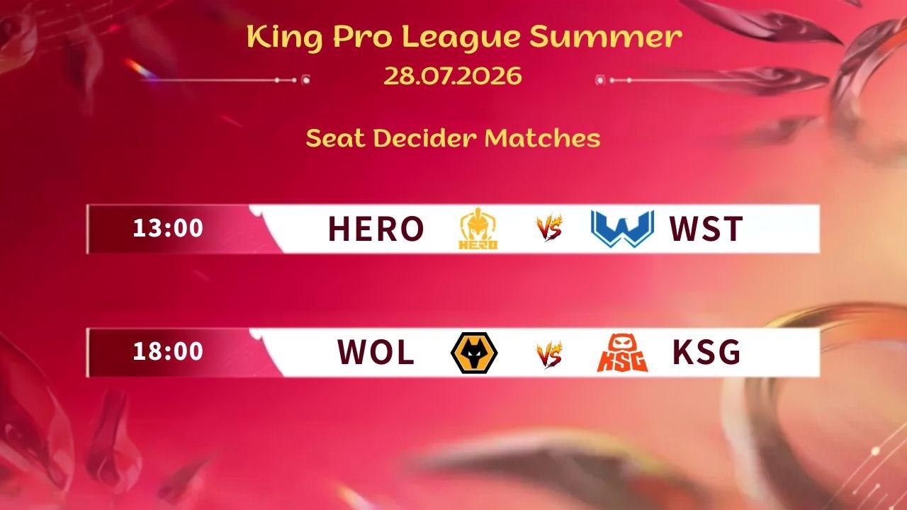Trực tiếp tiếng việt KPL Summer 2026 | HERO vs WST | WOL vs KSG