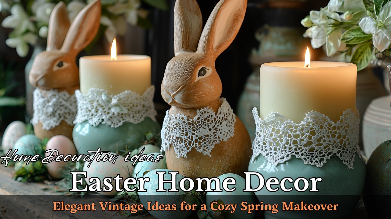 Charming Vintage Easter Decorations: Pastel & Farmhouse-Inspired Spring Styling Tips