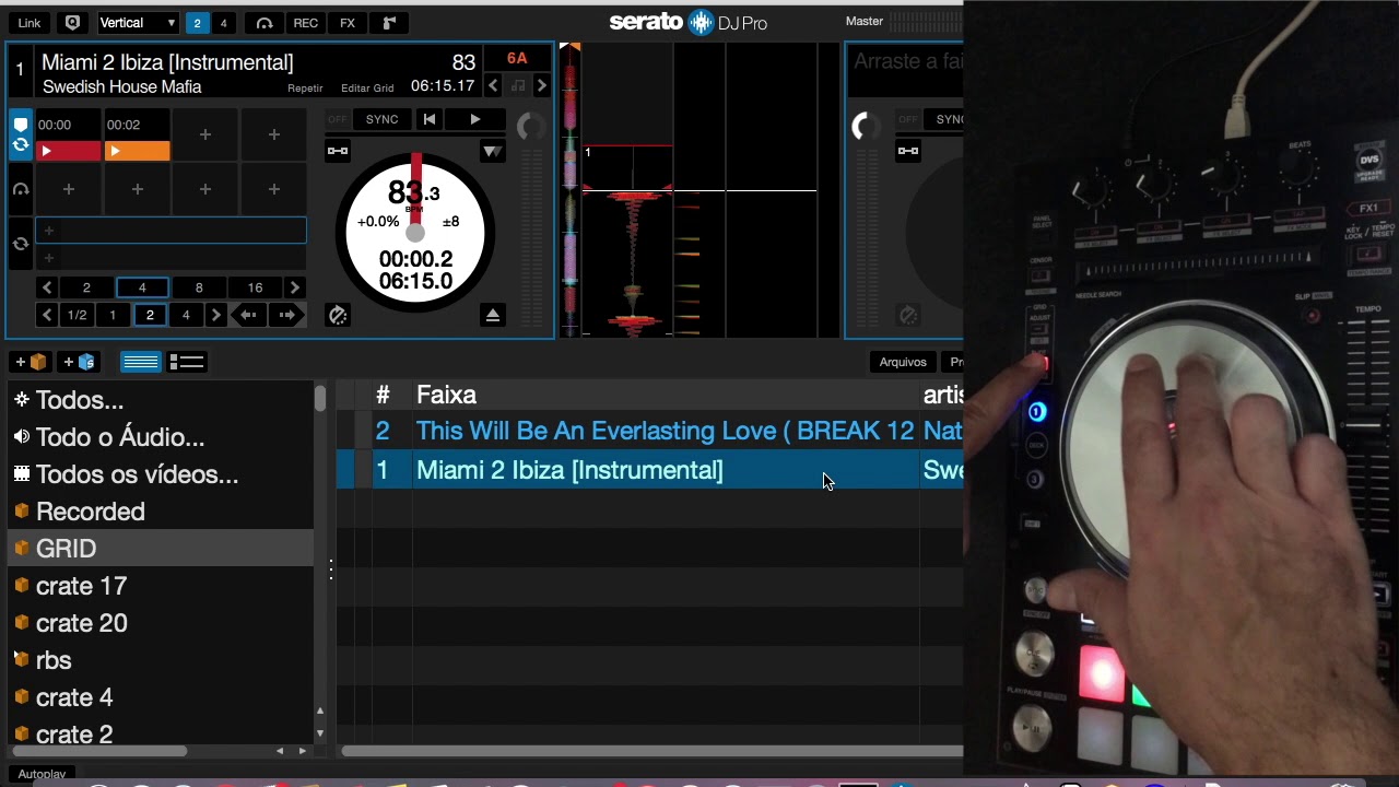 AJUSTAR BEATGRID COM DDJ SX2 - PIONEER DJ