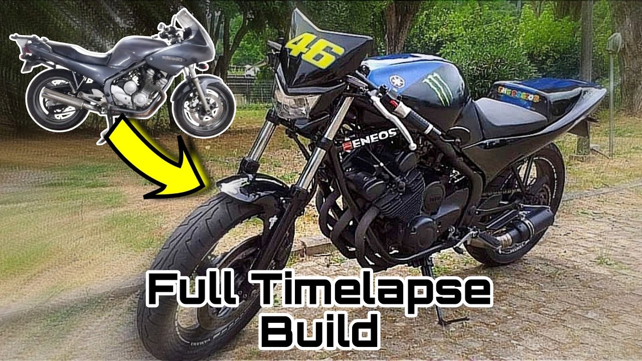 YAMAHA XJ 600 Cafe Racer Build Full Timelapse