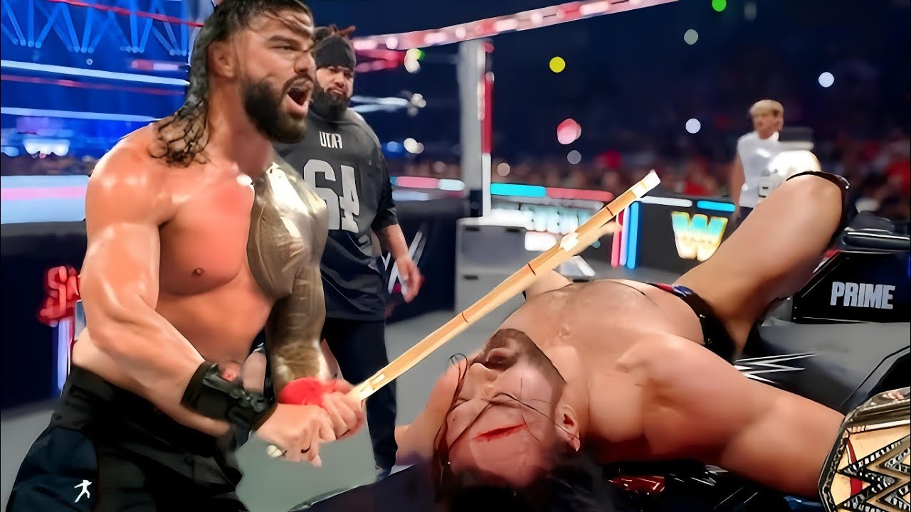 February 3, 2026 | Eventually Roman Reigne gets angry and meets jacob fatu & attack drew mcintyre