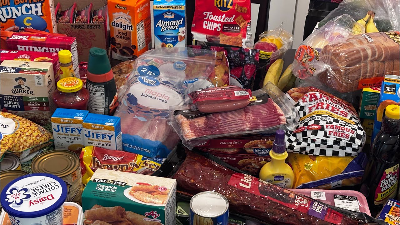 LIVING IN THE PROJECTS $303 Food Stamp Grocery Haul | Low-Income