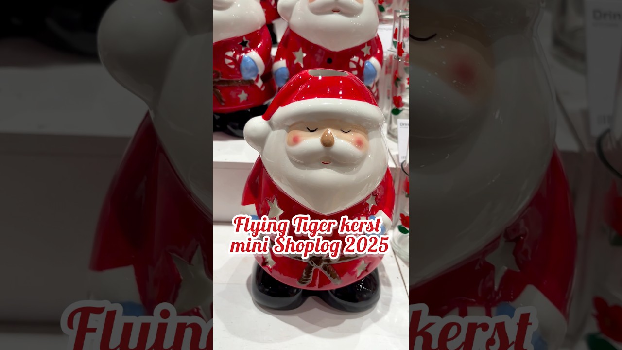 Mini kerstshoplog Flying Tiger 2025