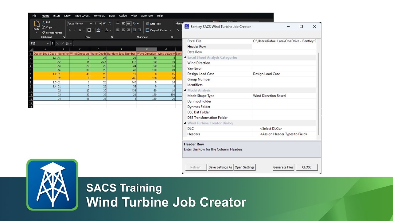 Wind Turbine Job Creator in SACS