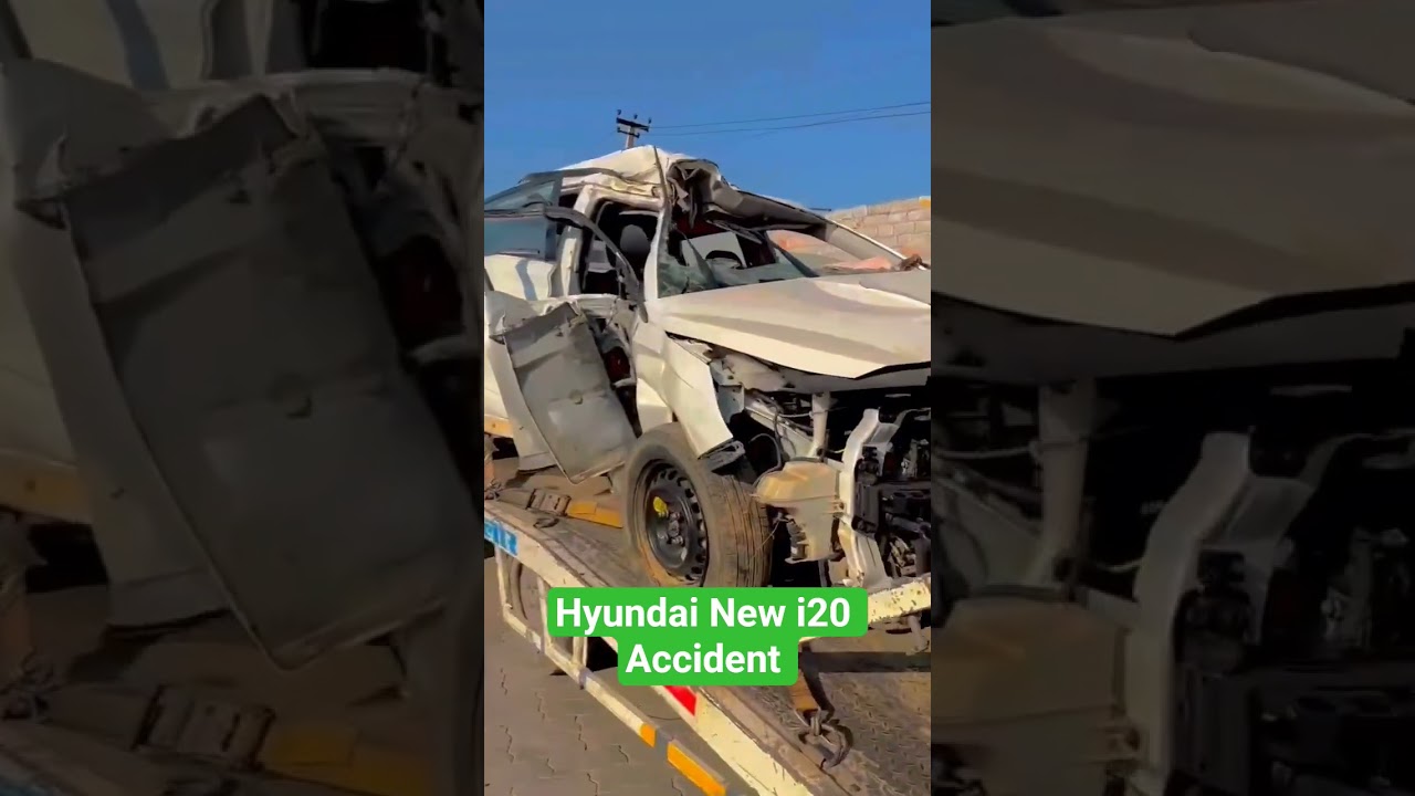 💥New i20 accident💥 #hyundai #i20 #i20active #newi20 #accident