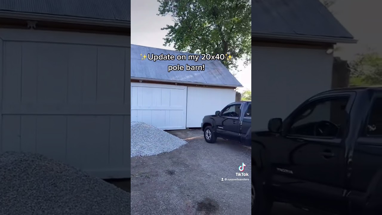 Pouring a concrete floor in my 100 year old barn! (Tiktok)