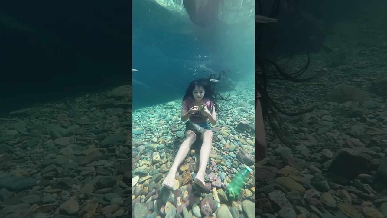 underwater girl | Bushcraft skills 