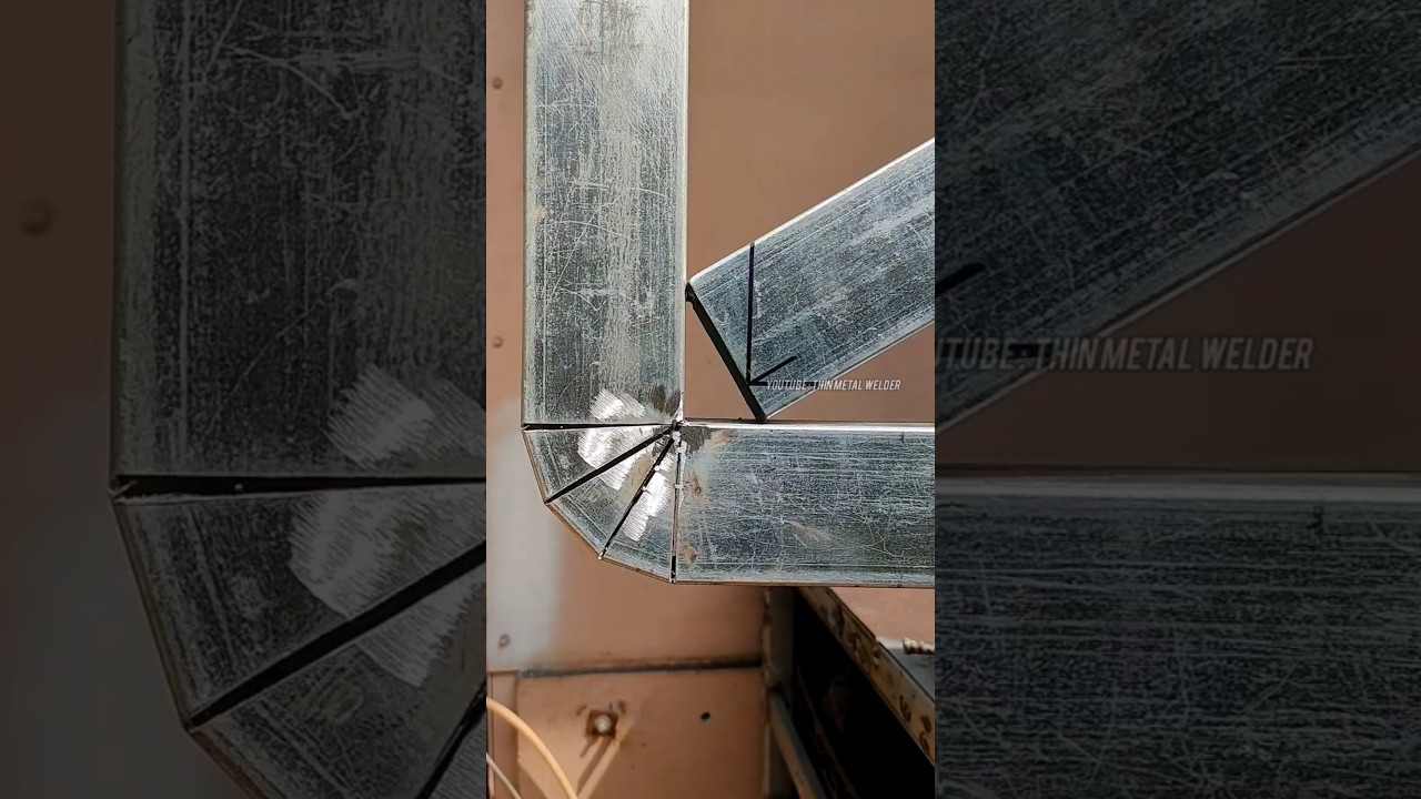 new trick for fabricating strong thin square tubes #welding #welder #metalworking #fabrication