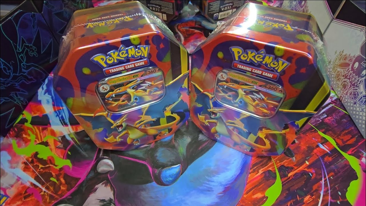 The New Mega Charizard Y EX Tins x2! - Are These Tins Really Packed With 🔥 Hits?!