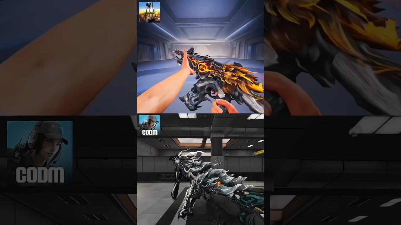 Mythic Gun in CODM Vs PUBG 💀