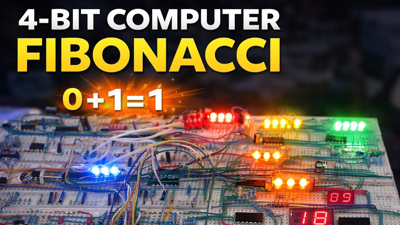 Fibonacci by a 4bit computer 